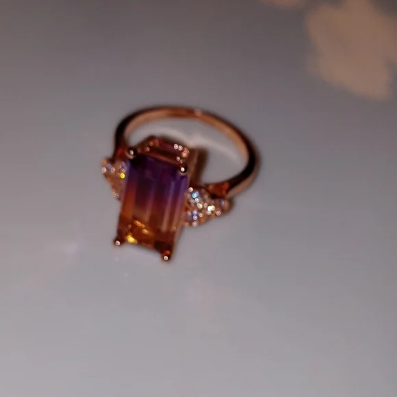 Ring size 8 gold plated brand new Tourmaline gemstone 💎💍